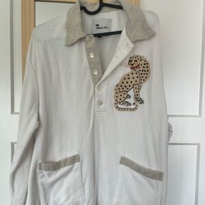 Tombolo ‘Sun Leopard' Cabana Long-Sleeve M Medium